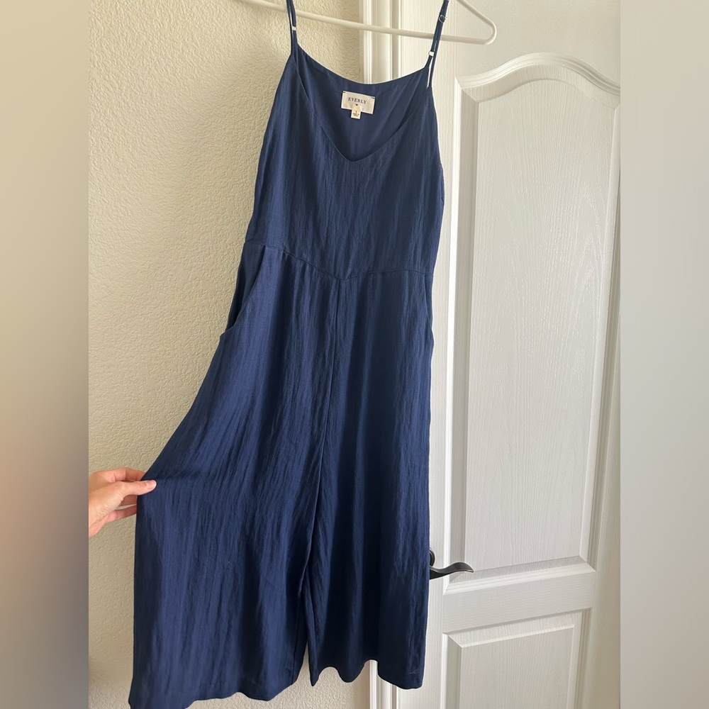 Navy blue jumpsuit